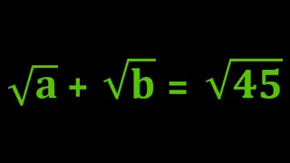 Math Olympiad Integer Solutions Simplification | Find "a" & "b" ?