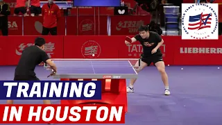 Chinese Team training in Houston | 2021 World Table Tennis Championships Finals #2