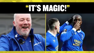 Ally McCoist reacts to Rangers beating RB Leipzig to the Europa League final