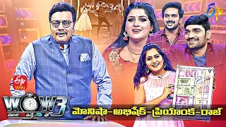 Wow 3 | Monisha, Abhishek, Priyanka, Raj (Serial Actors) | 17th August 2021| Full Episode | ETV