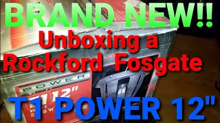 Unboxing a BRAND NEW Rockford Fosgate T1 POWER 12" Subwoofer SUPER RARE FIND!!