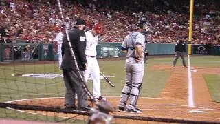 Angel's Opening Game 2014 - Mike Trout's 1st at-bat - HOMERUN!!