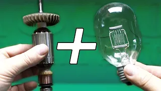 HOW TO CHECK AN ELECTRIC MOTOR ANCHOR WITH A BULB. Brilliant testing idea!