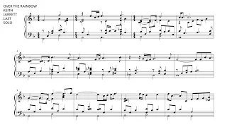 Over the Rainbow Piano Sheet Music (Keith Jarrett/Last Solo)