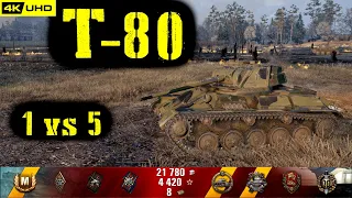 World of Tanks T-80 Replay - 7 Kills 1.3K DMG(Patch 1.6.1)