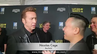 SATURN AWARDS (2024) Red Carpet Interview - Nicolas Cage