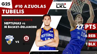 AZUOLAS TUBELIS records CAREER HIGH 27 points in the Lithuanian Basketball League | LKL | NEPTUNAS