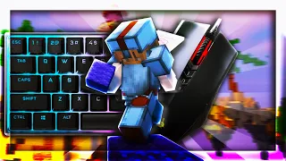 [SHADERS] Mechanical Keyboard and Mouse (ASMR) - Bedwars Solos | Sweaty