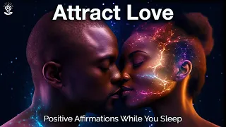 POWERFUL Love Affirmations: Attract Your Twin Flame, A Magnet for LOVE, Dark Screen While You Sleep!