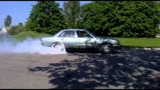 opel commodore burnout