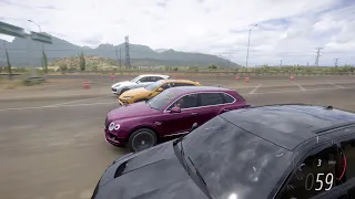 FH5 Drag Race - Jeep Trackhawk vs Lamborghini Urus vs Bentley Bentayga vs Cayenne Turbo (2018)