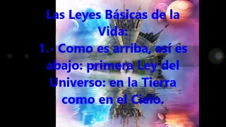 LAS 36 LEYES ESPIRITUALES - 1) COMO ES ARRIBA ES ABAJO