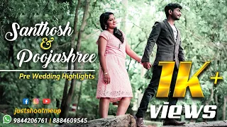 Cinematic Pre Wedding Song Shoot | SANTHOSH & POOJASHREE | Ondu Munjaane | Yajamana || JUSTSHOOTMEUP