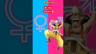 strawhats gender Swap characters #onepiece #viral  #shorts