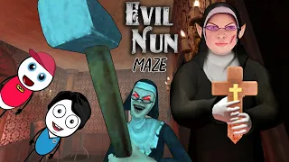 EVIL NUN MAZE - Endless Escape - Android Horror Full Gameplay | Khaleel and Motu