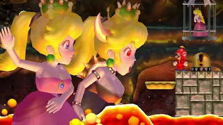 Bowsette & Evil Peach Boss Fights in New Super Mario Bros Wii