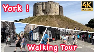 🇬🇧 York  Walking Tour / A Beautiful Summer Day Trip In Youk Uk 2022