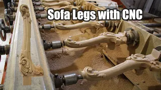 How To Make Sofa Leg with CNC Router | Furniture Leg | CNC Woodworking