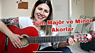 22 Gitarda Tüm Majör Minör Akorlar