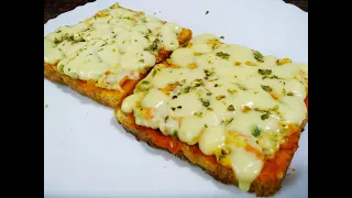 Creamy Veg Pizza Toast | Creamy Pizza Toast | Home Made Pizza Sauce | cook with taste