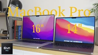 MacBook Pro 14” vs 16” MacBook Pro M1 - Which one? It's all about size!