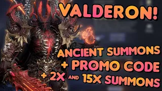 My new Lord! Is it Valderon? Ancient Summons [Watcher of Realms] +Promo code +2x/15x Summons