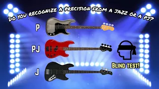 Fender Precision bass vs Jazz bass vs PJ bass: do they all sound the same? / Blind Test