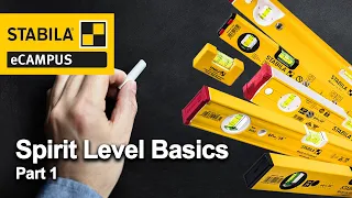 STABILA eCampus: Spirit Level Basics Part 1 - Vial Installation System and Measuring Accuracy