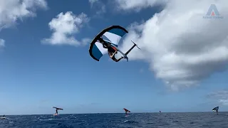 Mateo Ell wing foiling the Armstrong foils A-wing & HS1250 foil kit