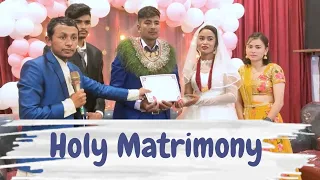 // Nepali christian wedding program // (kiran weds sabita)