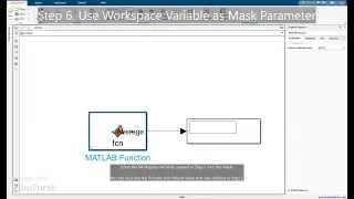 [Simulink] How to use and access Workspace Variables in MATLAB Function Block - Example