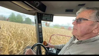 Ride Along in a Case IH 2166 Combine During Harvest