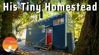 He’s living the Tiny House dream on his waterfront land, debt-free!