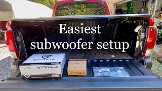 Tacoma subwoofer install with high level inputs