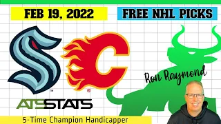 Seattle Kraken vs  Calgary Flames Prediction 2/19/22 -  Free NHL Picks
