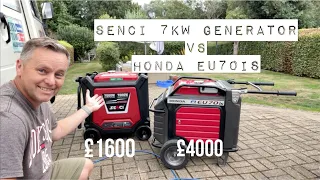 Senci SC8000i 7KW Silenced Generator vs Honda EU70IS, A Full Review & Comparison £1600 vs £4000.