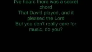 Hallelujah lyrics - Rufus Wainwright (Shrek Movie)