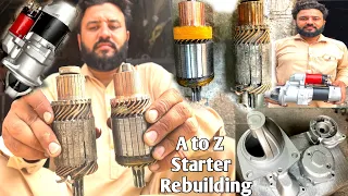 Starter Restoration complete process | Amazing rebuild video of 24 volt 7D truck starter