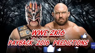 WWE Payback (2016) U.S. Championship Kalisto vs. Ryback (Kickoff Match) WWE 2K16 PREDICTIONS