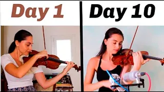 10 Days Progress on Paganini Caprice No.9