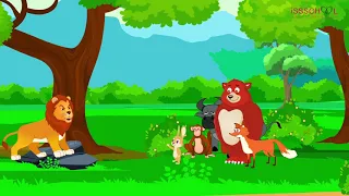 The Lion and the Rabbit - Kids story time - Moral stories in English
