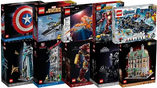 Top 10 biggest LEGO Marvel sets ever Compilation/Collection Speed Build