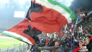 15 gennaio 2020, Milan vs S.P.A.L. 3-0, ottavi di finale Coppa Italia, tifo del Milan