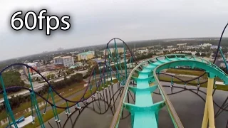 Kraken front seat on-ride HD POV @60fps SeaWorld Orlando