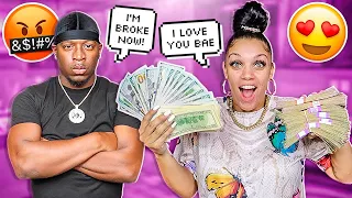 GIVING MY WIFE $1000 EVERY TIME SHE SAYS I LOVE YOU  💔😭 **BAD IDEA**