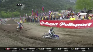 2017 MXGP of Trentino Antonio Cairoli passes Arnaud Tonus #Motocross