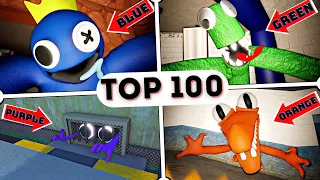 TOP 100 Rainbow Friends - Funny Moments