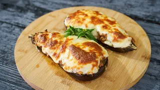 Папуцаки. Фаршированные баклажаны. Греческая кухня.