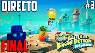 Bob Esponja Battle for Bikini Bottom - Directo #3 Español - Final del Juego - Ending 100% - Ps4 Pro