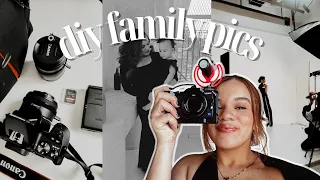 how to take your own family photos...  || DIY baby photoshoot + tips!